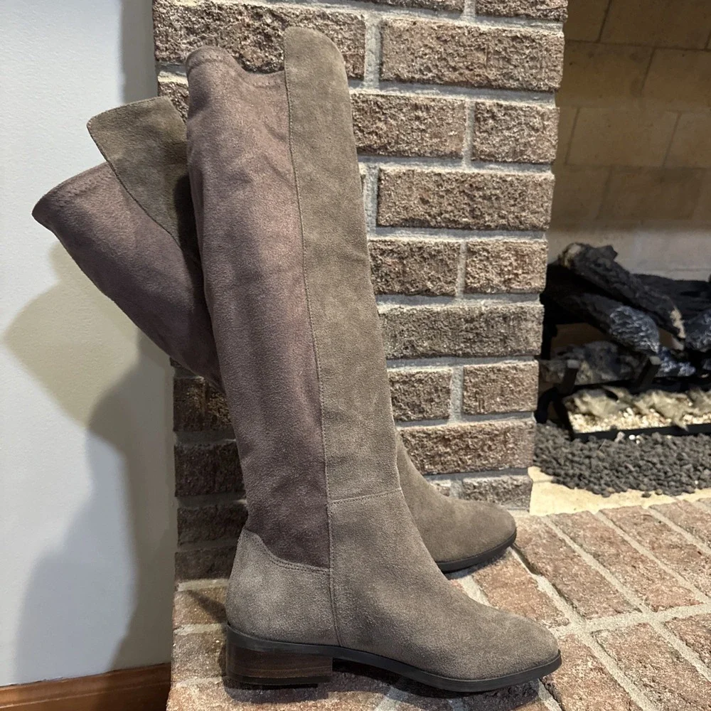 Lucky‎ Brand Calypso Over the Knee Boots Women's Cappuccino Size US6M EU36.5